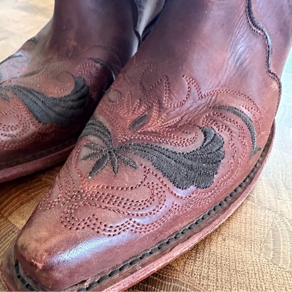 Justin Reba McEntire Chelsea Cognac Tall Top Boot- Women’s Size 7.5B - Picture 4 of 9